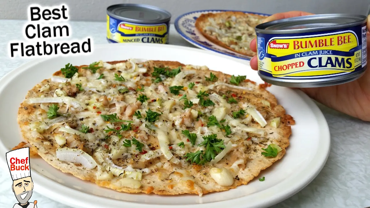 Flatbread Clam Pizza Easy 10 Minute Recipe