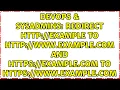 DevOps SysAdmins Redirect example to www example com AND example com to www example com