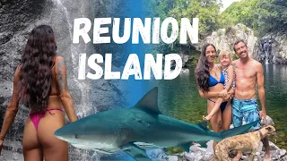 BIG Waves, BIG Sharks, BIG Waterfalls & BIG Bread Sticks… La Reunion Island…. Ep 376