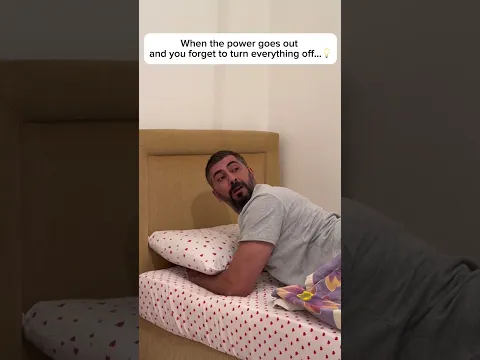 Elektrikler kesildiğinde ve her şeyi kapatmayı unuttuğunuzda..💡🤣