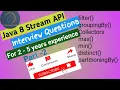 Java 8 Stream API Part-2 Interview Coding Problems for 2-5 years Exp Hands-On Tutorial