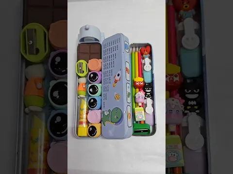 filling pencil case #satisfying #youtube