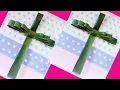 How to make Palm Sunday Cross Easy Tutorial Palm Sunday Cross Palm Leaf Cross