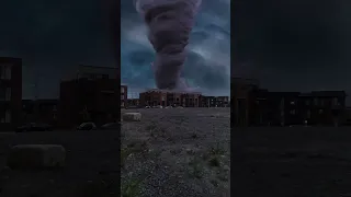 Tornado With Lightning Hurricane 