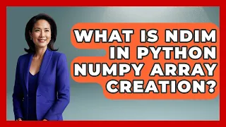 What Is Ndim In Python NumPy Array Creation - Python Code School