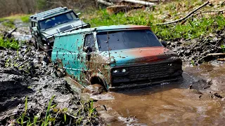 Chevrolet VAN G20 против Hummer H2. И кто тут внедорожник? ... RC OFFroad 4x4