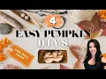4 DIY Pumpkin Decor Ideas for Fall Budget Friendly