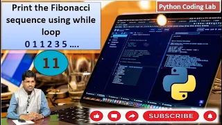 Fibonacci Sequence using while loop Python Coding JNTUH R22