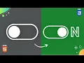 How to Create CSS custom style toggle switch Checkbox
