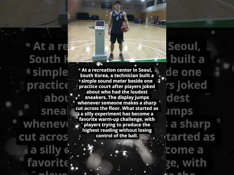 Why This Basketball Court Has a Shoe Squeak Meter 🏀👟