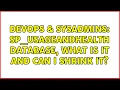 DevOps SysAdmins SP - UsageAndHealth Database What Is It and Can I Shrink It