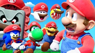 New Super Mario Bros game where Mario respawns as a new character every time