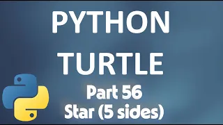Python Turtle Tutorial Draw a 5-Sided Star Python for Beginners