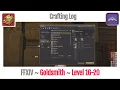 FFXIV Goldsmith Crafting Log Level 16-20 - A Realm Reborn