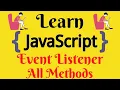 JavaScript Lecture - 77 EventListener addEventListener removeEventListener HTML DOM