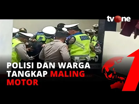 Polisi Sepak Maling Motor yang Berusaha Menghindari Razia Hingga Terjungkal  | tvOne