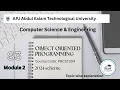 OBJECT ORIENTED PROGRAMMING MODULE 2 PART 1 S3 CSE KTU 2024 SCHEME