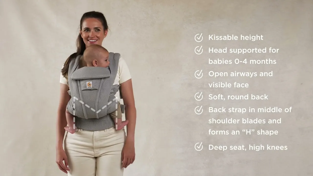 Ergobaby Omni Deluxe Mesh Baby Carrier - Onyx Black