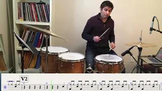 Sunflower by Post Malone with Drum Notation Simplified