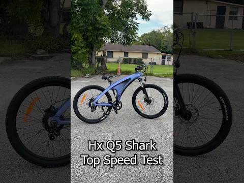Top Speed Test on Q5 Shark Electric Bike!