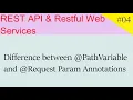 Difference between PathVariable and Request Param Annotations