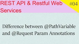 Difference between PathVariable and Request Param Annotations
