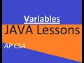 AP CSA Unit 1 Variables