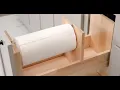 Hardware Resources No Wiggle Paper Towel Pullout Hidden Cabinet Storage