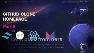Build GitHub Homepage Clone Part 3 Using NextJs and Tailwind CSS Next Js Project