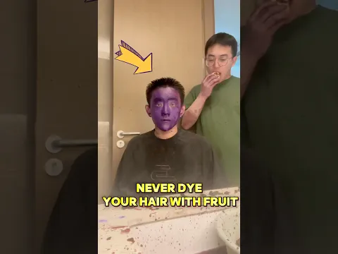 Never dye your hair with fruit