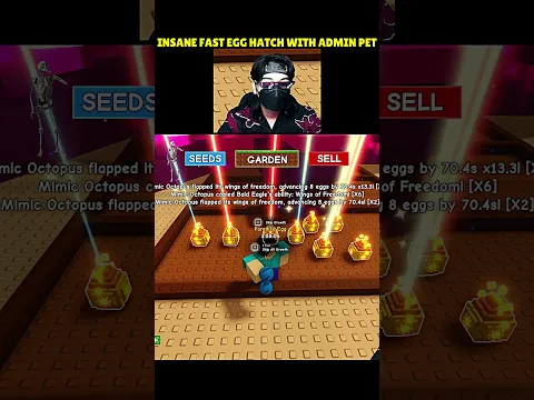 INSANE Fast Egg Hatch with Titan Mimic Octopus Grow a Garden 😱💀