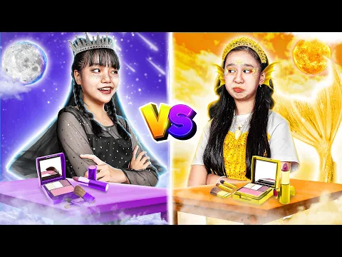 Download MP3 One Colored Makeover Challenge! Day Vs Night Girl Switch Style For 24 Hours | Baby Doll And Mike