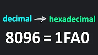 Convert decimal to hexadecimal EASY