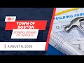 August 6 2026 Town of Boston Zoning Board of Appeals