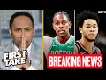 Download Lagu FIRST TAKE | Stephen A stunned as Celtics 'fleeced' Portland in Jrue Holiday trade back to Blazers