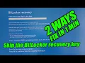 How to solve Bitlocker recovery key issue Windows 11