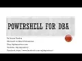 PowerShell FOR DBA Part-2