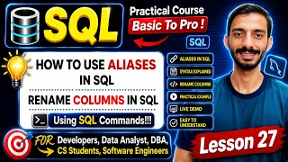 What is Aliases in SQL Why How to Use Aliases URDU Tutorial