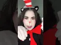 Cat in the Hat inspired makeup look