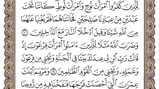 سورة التحريم من الآية 9 الى اخر السورة 