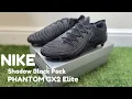 Nike Phantom GX2 Elite AG-Pro Football Boots On Feet - Shadow Black Pack