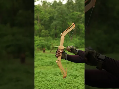 The Handmade Bow And Arrow #diy #craft #youtubeshorts #wood #bamboo
