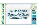 Sample Size Calculator in Excel for Variable and Attribute Data
