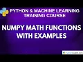 NumPy Math Functions with Examples