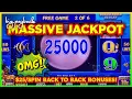 Lagu $25/Spin → BACK TO BACK BONUSES for GLORY on Lightning Link Slots! JACKPOT HANDPAY!