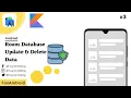 ROOM Database - Update and Delete Data Android Studio Tutorial Kotlin 2023