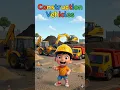 Taro Teaches Construction Vehicles JCB Excavator Dump Truck for Kids
