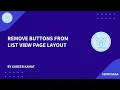 How to Remove Button from the List View Page In Salesforce
