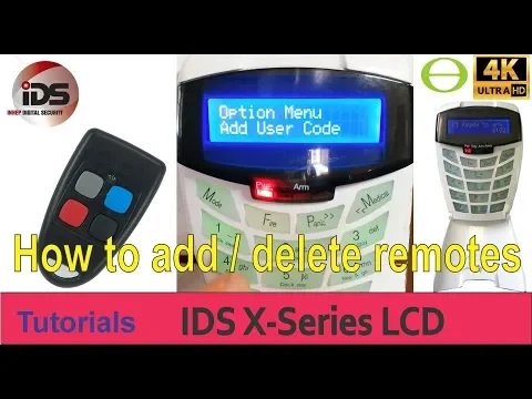 Download MP3 How to add and delete a remote control on the IDS X-Series alarm system