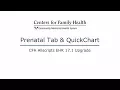 CFH Allscripts 17 1 - Using QuickChart wPrenatal Tab
